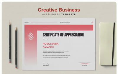 Modern Business Certificate Template V1 - TemplateMonster