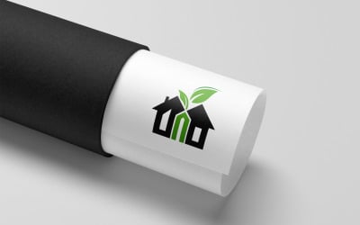 Landbouw en huis logo ontwerp