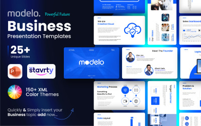 Modelos de Business Pack PowerPoint, apresentação de argumento de venda