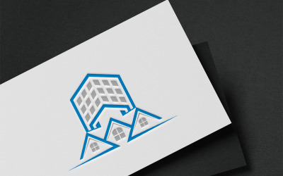 Onroerend goed logo ontwerpsjabloon V0