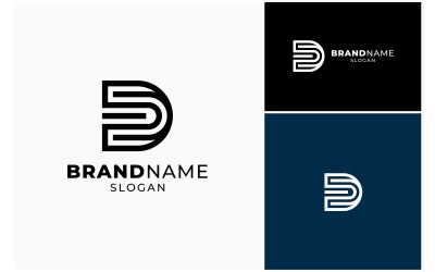 İlk Harf D Monogram Logosu