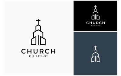 Logo Del Sacerdote De Adoración De La Capilla De La Iglesia