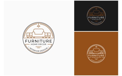 Logotipo do selo do crachá para interiores de móveis