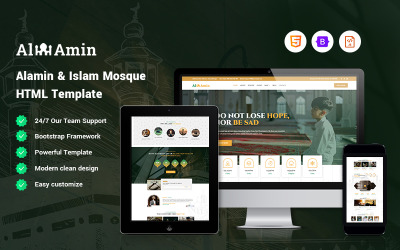 Alamin - modelo de site da mesquita islâmica