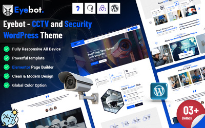 Eyebot — motyw WordPress dla CCTV i bezpieczeństwa