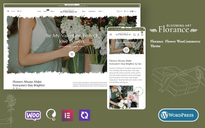 Florance – створена тема WooCommerce для магазинів квітів і рукоділля