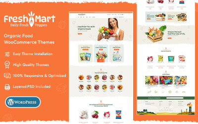 FreshMart – Bestes WooCommerce-Theme für Landwirte, Bio, Gemüse, Lebensmittel