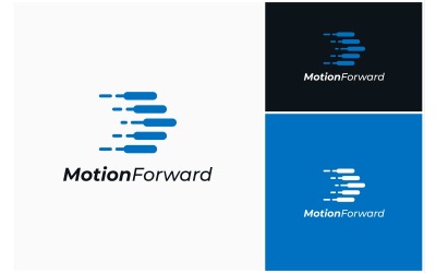 Logo digitale con movimento veloce della freccia