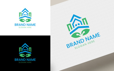Logotipo da casa imobiliária ecológica-07-155