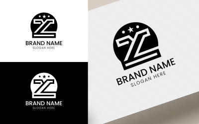 Logotipo de empresa estrella letra Z-07-156