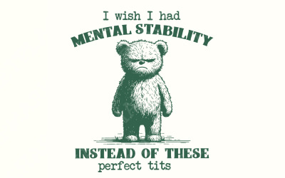 Vtipný mem duševního zdraví PNG, citát o perfektní prsa, sebeláska Humor, motivační digitální umění