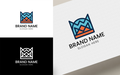 字母 M 山徽标-07-153