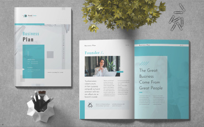 Plan d&amp;#39;affaires - Modèle de brochure
