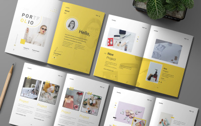 Plantilla de portafolio de proyectos - InDesign
