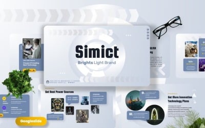 Simict: modelli di diapositive Google multiuso puri
