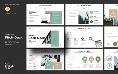 Szablon slajdów Google dla inwestorów Pitch-Deck
