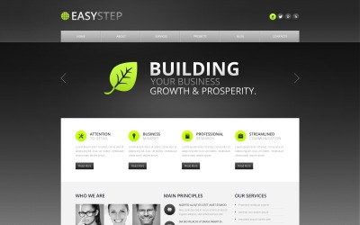 Konceptuell marknadsföringsbyrå Drupal-mall