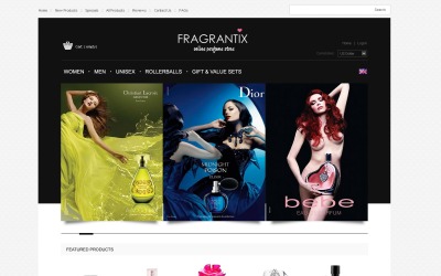 Modello ZenCart di Fragrance Store