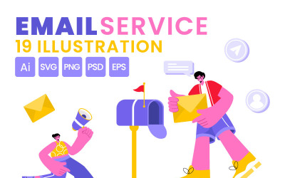 19 Illustration du service de messagerie