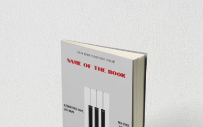 Maquete de capa de livro/caderno