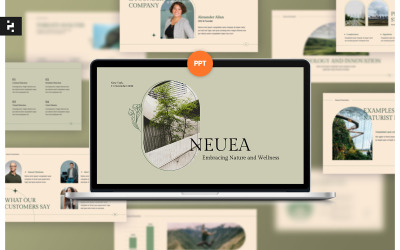 Natural Pitch Deck PowerPoint bemutató