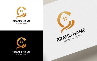 Písmeno G elegantní domácí logo-07-174