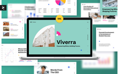 Présentation Google Slides sur l&amp;#39;éducation bleu sarcelle