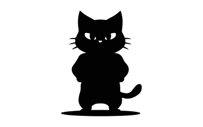 Стоящий кошачий векторный иллюстратор