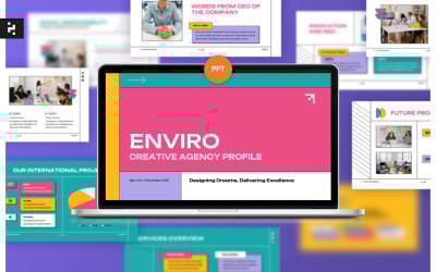 Kreatív Ügynökség profil PowerPoint prezentáció