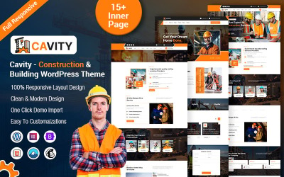 Cavity – Építés és építés WordPress téma