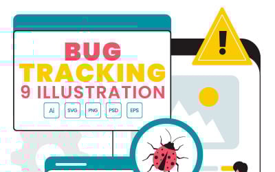 9 Illustratie van het volgen van bugs op mobiele telefoons