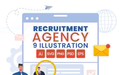 9 Recruitment Agency Illustration