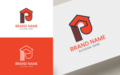 Letter P home company logo-07-179