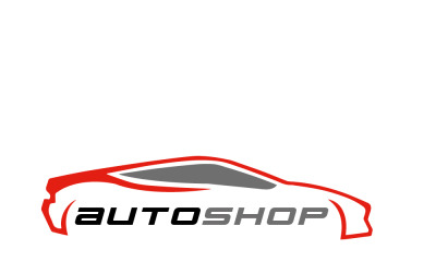 Logo de concessionnaire de voitures de sport de magasin automobile
