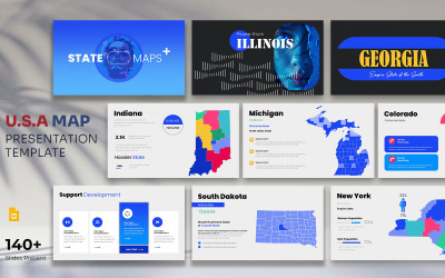 USA All Map Google Slide Mall