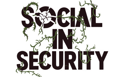 Вектор дизайна футболок Social in Security