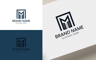 letter m modern building logo-07-185