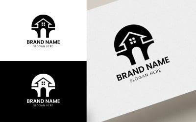 Modelo de logotipo da casa da ponte-07-225
