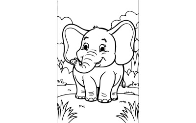 Olifant-ontwerp-vector-kunst-illustratie