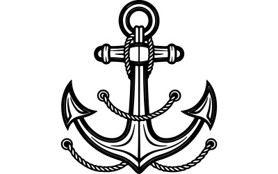 Ship chain vector illustration