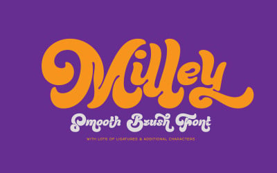 Milley — Police de pinceau lisse