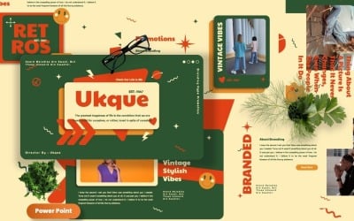 Ukque - Plantilla de PowerPoint de marca vintage