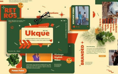 Ukque - Vintage Brand Powerpoint šablona