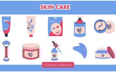 Bőrápolás Beauty Vector Set Collection