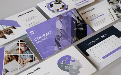 Будущее - Шаблон слайдов Google Бизнес-отчета