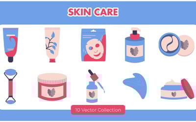 Colección de vectores de belleza para el cuidado de la piel