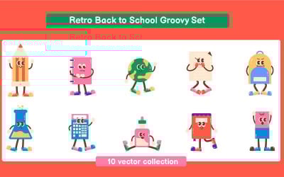 Ensemble Groovy rétro pour la rentrée scolaire