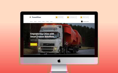 Flujo de tránsito | Plantilla HTML de soluciones de transporte