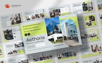 Aethoria - Modelo de Powerpoint de Pesquisa de Mercado