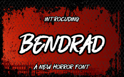 Bendrad, un nouveau design de police d&amp;#39;horreur